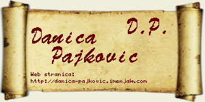 Danica Pajković vizit kartica